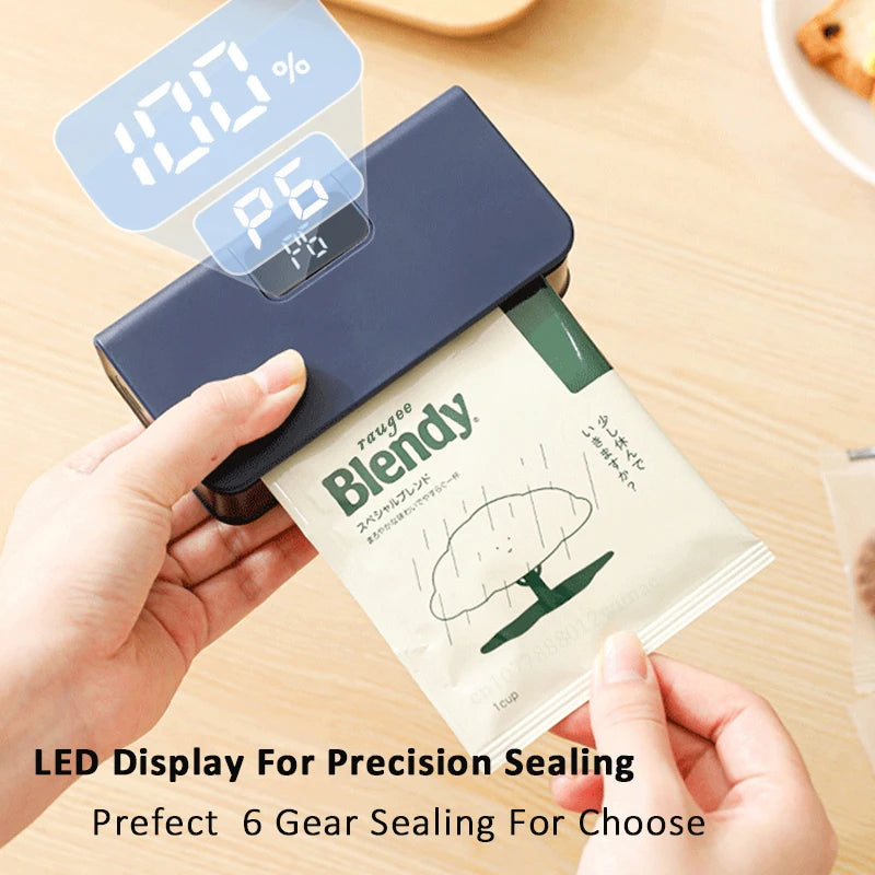 Selladora de Bolsas Mini Portátil - Máquina para Sellado de Plástico y Empaque de Alimentos